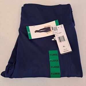 Adidas Womens 7/8 Training Tights Dark Blue High Rise Leggings XL NWT 779-271